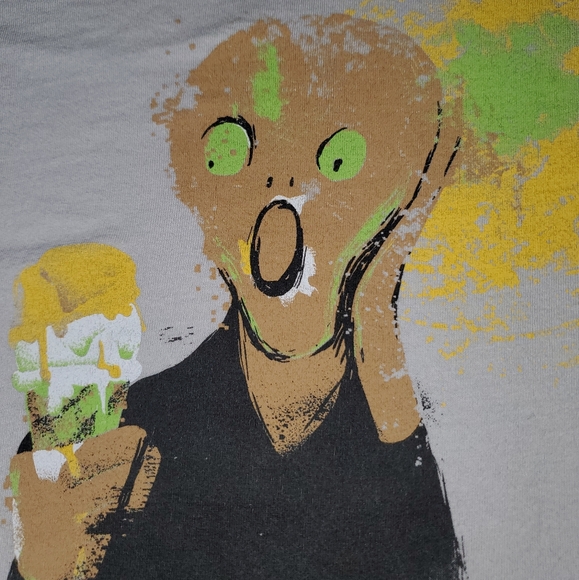 The Scream by Edvard Munch Parody Shirt XL-XXL - Picture 3 of 4